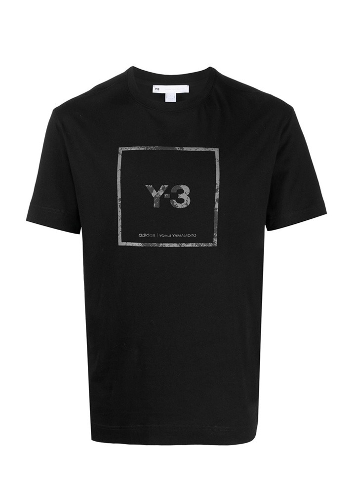[국내당일발송] Y-3 21SS 스퀘어 로고 반팔 티셔츠 [블랙] GV6060