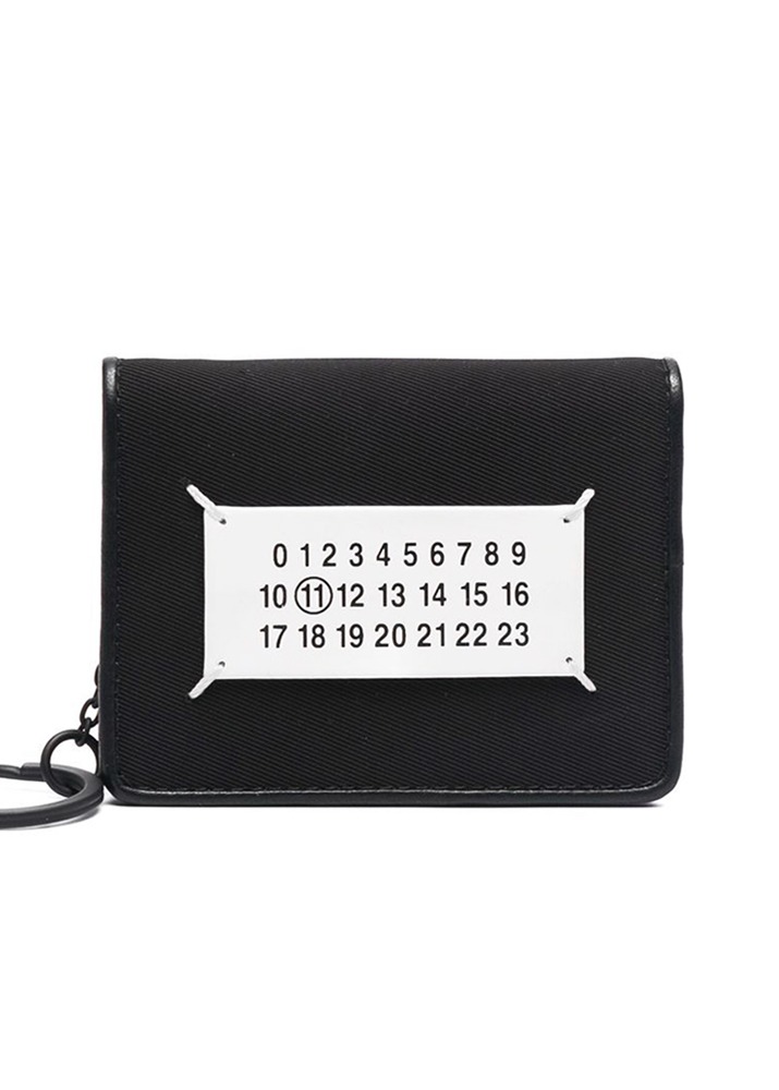 [국내당일발송] 메종 마르지엘라 21FW 글램슬램 로고 키링 지갑 [블랙] S55UI0265 P4318 T8013