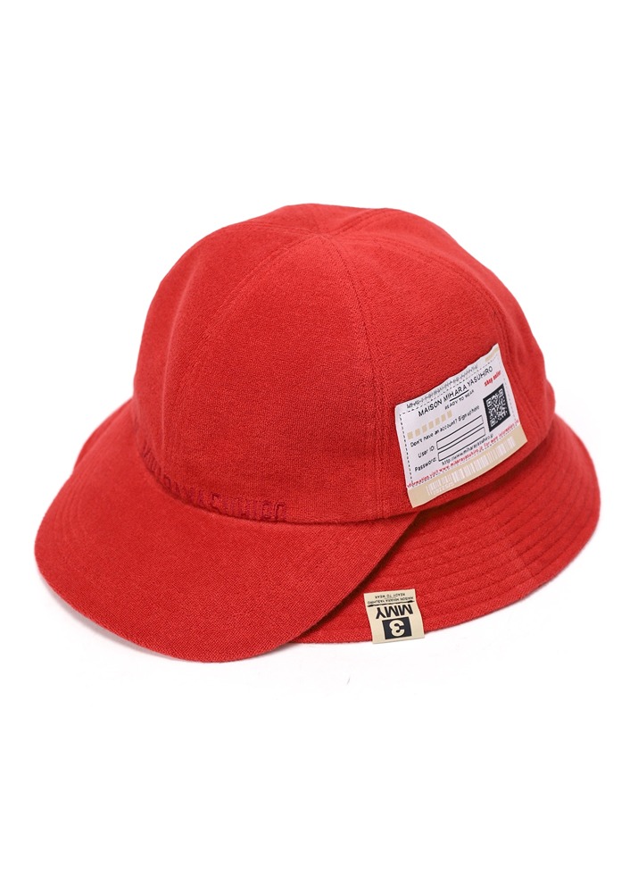 [국내당일발송] 메종 미하라 야스히로 22SS 더블캡 모자 [레드] A08AC401 RED