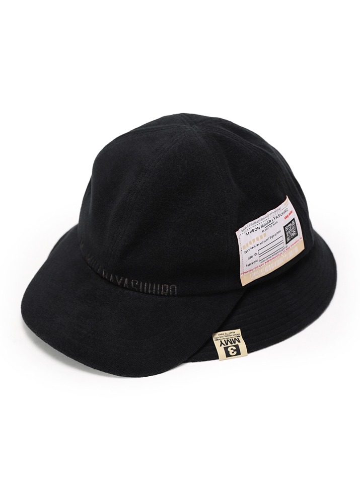 [국내당일발송] 메종 미하라 야스히로 22SS 더블캡 모자 [블랙] A08AC401 BLACK