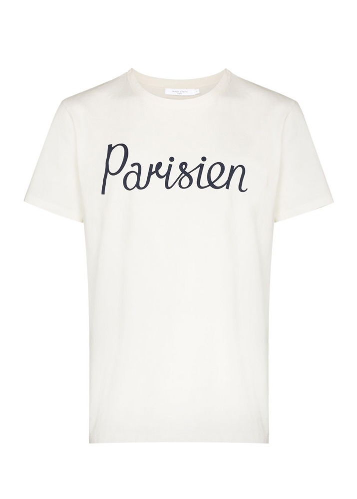 [국내당일발송] 메종 키츠네 22FW Parisienne 파리지앵 로고 티셔츠 [라떼] AM00101KJ0008 P702