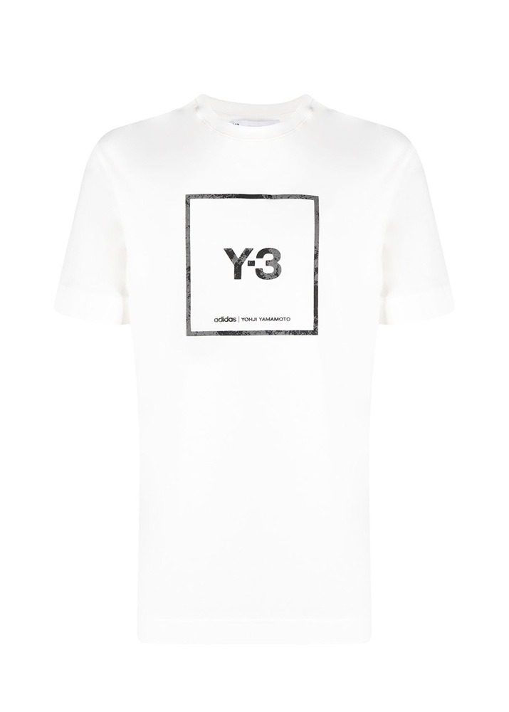 [국내당일발송] Y-3 21SS 스퀘어 로고 반팔 티셔츠 [화이트] GV6061